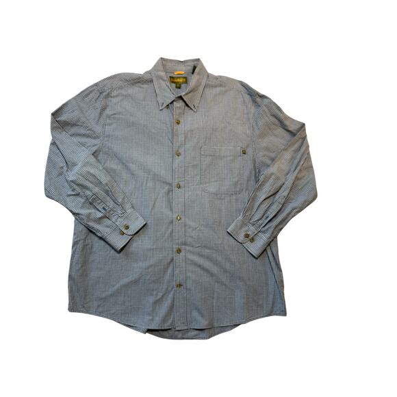 TIMBERLAND Button up; Long sleeve shirt, size Men's XXL, Blue pattern - Picture 1 of 9